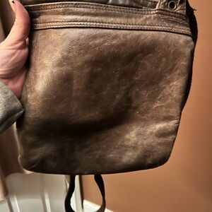 Women’s White Stuff Brown Leather Crossbody Bag - Casual Everyday Carry